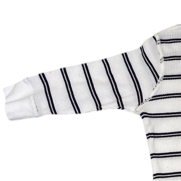 The Children’s Place White Black Striped Long Sleeve Shirt 18–24 Months - Picture 4 of 14
